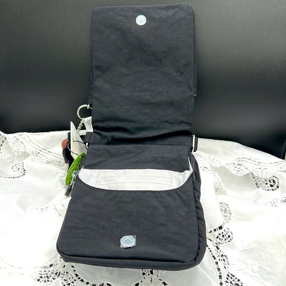 Kipling NWT Black Nylon Crossbody Travel Lightweight Purse (P0012) - Picture 8 of 10